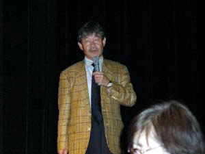 写真:理論研修講演 市野聖治氏パワーポイント